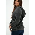 thumbnail image 6 of DEVOPS Women's Pullover Fuzzy Fleece Sweatshirt Oversized Hoodie with Pockets (Medium, Dk.Grey), 6 of 6