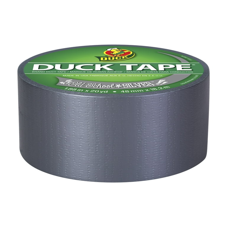 Duck Brand 1.88 in. x 20 yd. Old School Silver Colored Duct Tape
