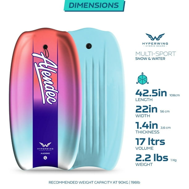 Alendec Hyperwing Hybrid Water Snow Board Sled, 42.5