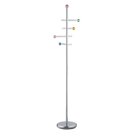 Marbles Coat Rack in Chrome & Multi Finish