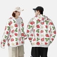 thumbnail image 6 of Daiia Strawberry UPF 50+ Sun Protection Hoodie Jacket Lightweight Long Sleeve Sun Shirt for Women Men with Pocket Hiking Outdoor-X-Large, 6 of 9