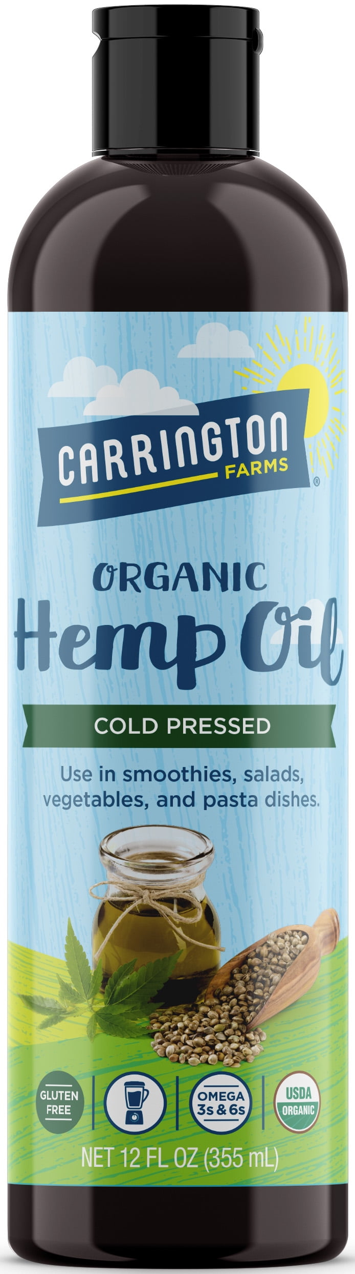Carrington Farms Hemp Oil, 12oz