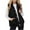 Black outerwear vests, variant on Nfurl Women's Quilted Vests Loose Fit Zip Up Stand Collar Puffer Vest Casual Outerwear Warm Solid Color Sleeveless Fall Jackets with Pockets Coffee XXL