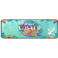 thumbnail image 5 of SKYSONIC 2'X6' Happy Easter Bunny Runner Rug with Rubber Backing, Spring Flowers Colorful Non Slip Entryway Rug Runner Washable Soft Area Rug Carpet for Hallway Bedroom Kitchen Decor, 5 of 6