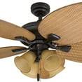 thumbnail image 2 of Honeywell Palm Valley 52" Bronze Tropical Ceiling Fan with 5 Palm Blades, Pull Chain & Reverse Airflow, 2 of 9