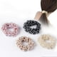 thumbnail image 1 of Coleteros elásticos con perlas para el pelo, accesorios para mujeres y niñas, paquete de 4, 1 of 5