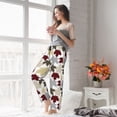 thumbnail image 6 of Picia colorful Maple Womens Soft Woven Cotton Elastic Waistband Sleep Pajama Pant Lounge Sleep Pant With Pockets And Drawstring-XX-Large, 6 of 9