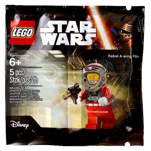 Lego Rebel Pilot A-wing 5004408 Open Helmet Red Jumpsuit Star Wars Minifigure 