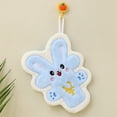 thumbnail image 4 of Bunny Shaped Kitchen Towel Set Highly Absorbent Hand Dish Cloth for Easter Spring Home Decor and Practical Use(Blue), 4 of 6