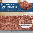 thumbnail image 5 of Living Room Rug 5x7 Washable Rug for Bedroom Boho Geometric Non Slip Farmhouse Neutral Rugs Soft Throw Rugs Low Pile Stain Resistant Carpet for Office Nursery Dining Room 5'x7' Brick Red, 5 of 8