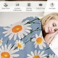 thumbnail image 3 of JEUXUS  Little Daisy Flowers Throw Blanket Ultra Soft Cozy Decorative Flannel Blanket for Home Bed Couch Chair Travel, 3 of 6