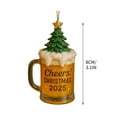 thumbnail image 2 of Coollooc Beer Glass Christmas Ornaments, Unique Food Drink Keepsake Craft Beer Mug, 2D Flat Acrylic Beer Wine Bottle Whiskey Champagne Bottle Christmas Tree Decorations for Home(A,3Pcs), 2 of 8