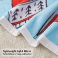 thumbnail image 5 of Christmas Flannel Fleece Blanket Lightweight Twin 60" x 80" (Gingerbread), 5 of 7