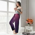 thumbnail image 5 of Sikiie Thunderstorm Violet Purple Women’s Ultra-Soft Comfy Lounge Pants Sleepwear Comfy Lounge Pants Drawstring Sleep Bottoms with PocketsLarge, 5 of 6