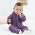 thumbnail image 4 of FDDMis Zipper Onesies 0-3 Months Toddler Girl Sweatsuit 6-12 Month Boy Clothes Girls' Overalls Side Snap Onesies Baby Boy Baby Long Sleeve Bodysuit Overalls for Toddler Girls Kids Coveralls 4t, 4 of 9