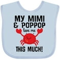 thumbnail image 3 of Inktastic Mimi and PopPop Love Me Boys or Girls Baby Bib, 3 of 4