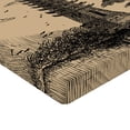 thumbnail image 2 of Ambesonne Vintage Fitted Sheet, Taoist House of Faith, Twin Size, Pale Brown Black, 2 of 3