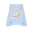 thumbnail image 4 of Girls Dress Easter Stripe T-shirt Rainbow Bunny Butterfly Bow Tie Long Sleeve 3 Years, 4 of 5