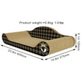 thumbnail image 5 of Purrfect World Cat Scratcher and Lounge: Chocolate & Tan Checkerboard, 5 of 5