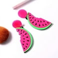 thumbnail image 6 of Ruanlalo Watermelon Dangle Earrings Fashion Party Summer Beach Jewelry Gift for Women Watermelon, 6 of 6