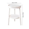 thumbnail image 4 of Weloille 2.39FT Round Coffee Table Set of 1, Small Table with Storage Box, Multi-Functional Stable Space-Saving Side Table for Living Room Bedroom Office, 4 of 6