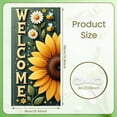 thumbnail image 2 of Sunflower Design Welcome Banner Daisy Pattern Sunflower Backdrop Bee Decor Green Background Nature Background for Home Decoration Garden Party Outdoor Event, 2 of 9