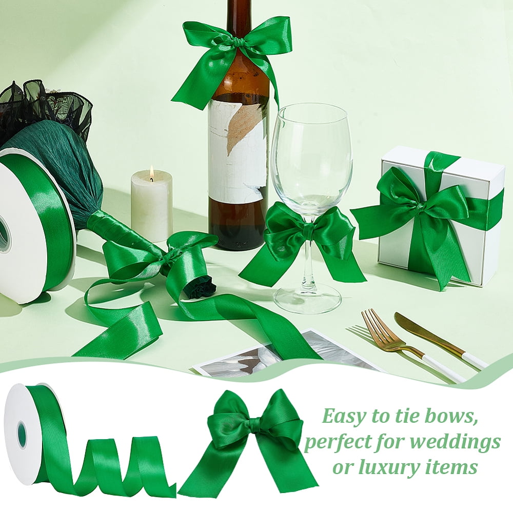 Polyester Ribbon Garment Accessories Gift Packaging Green 1-5/8 inch(40mm) diy