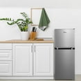 thumbnail image 7 of Midea 4.5 Cu Ft Compact Refrigerator and Freezer, 2 Door, Stainless Steel, 7 of 7
