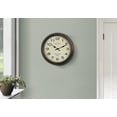 thumbnail image 3 of Clocks - 16" Round - Wall Clock - Antique Brown - Transitional, 3 of 6