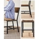 thumbnail image 4 of VASAGLE Juego de 2 Sillas de Comedor, Taburetes de Cocina, Estilo Industrial, para Comedor, Salón, Cocina, Marco de Acero, Marrón Rústico y Negro, 4 of 5
