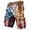 1 Multicolour, variant on Krdevn Men's Distressed American Flag Print Cargo Shorts Independence Day Casual Utility Workwear Shorts