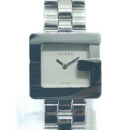 GUCCI様 Gucci G-Flat Black Dial on Stainless Steel Bracelet - 30mm