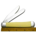thumbnail image 3 of Case XX Knives Father & Daughter Yellow Delrin Trapper Stainless Pocket Knife, 3 of 5
