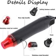 thumbnail image 4 of CNKOO 300W Portable Handheld Heat Gun for Crafts  Mini Heat Gun for Epoxy Resin  Embossing  Shrink Wrapping  Drying Paint  Clay  Rubber Stamp Heat Tools  Dryer Craft Heat Tool for Cup Tur, 4 of 6