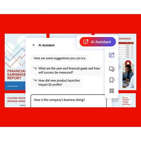 Adobe - AI Assistant for Acrobat - Mac OS, Windows [Digital]