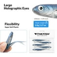 thumbnail image 6 of QualyQualy Soft Plastic Swimbait Paddle Tail Shad Lure Soft Bass Shad Bait Minnow Paddle Tail Swim Bait for Bass Trout Walleye Crappie - 2.75in, 3.14in, 3.94in, 5in, 6 of 7