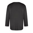 thumbnail image 5 of NuoCaiYun 3/4 Sleeve Athletic T-Shirt for Men Print Round Neck Casual Short Sleeve Blouses Tops, 5 of 5