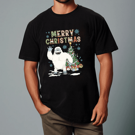 Retro Bumble Abominable Snow Monster Rudolph Christmas Art Unisex T-Shirt V11896 up to size 5XL