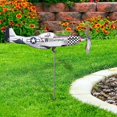 thumbnail image 5 of Airplane Wind Spinner Metal, Windmill Aircraft Garden Decoration, Airplane Wind Sculpture, Airplane Yard Spinner, Stainless Steel Wind Catchers, 5 of 5
