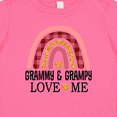 thumbnail image 4 of Inktastic Grammy and Grampy Love Me Grandchild Rainbow Girls Baby T-Shirt, 4 of 5