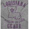 thumbnail image 2 of Louisiana is Calling Funny Creole Pun Womens Fitted Plus Size Graphic Tee Brisco Brands 2X, 2 of 5