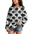 thumbnail image 4 of Grblisyd Halloween Girls and Boys Hoodie Cute Pumpkin Print Fleece Pullover Sweatshirt with Kangaroo Pocket, 4 of 4