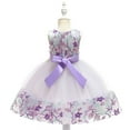thumbnail image 5 of ZACPNCV Girls Dress Sleeveless Sequins Princess Dresses Toddler Wedding Birthday Party Gown Dresses Purple 5-6 Years, 5 of 8