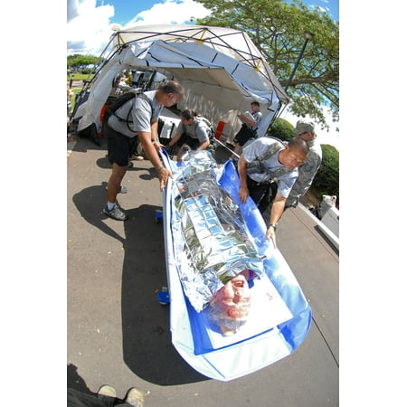 Chemical Soldier LAMINATED POSTER Soldiers from the Hawaii National Guard Chemical, Biological, Radiological, Nuclear and Explosives ( Poster Print 24 x 36 ()