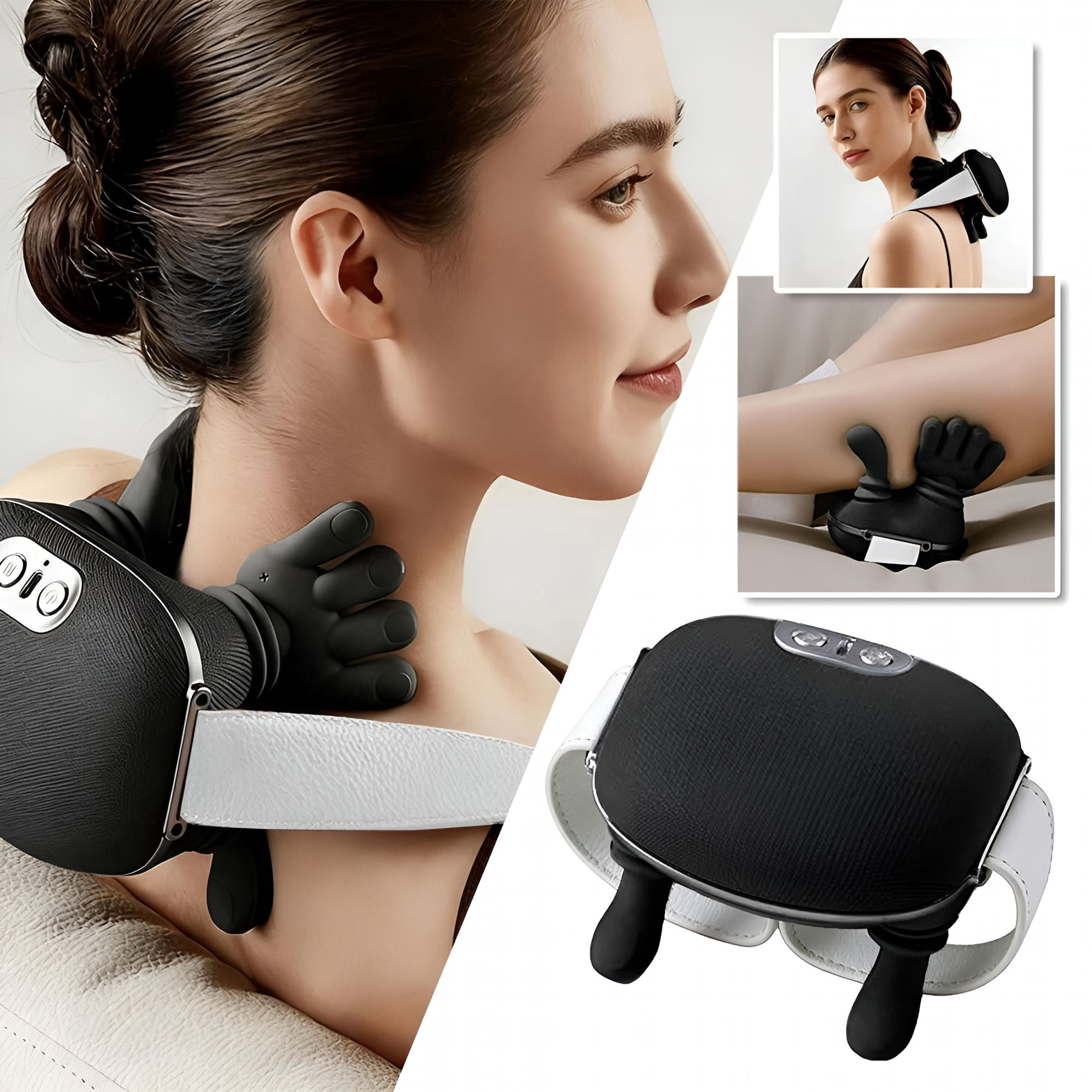 OITY Neck and Shoulder Massager, with Heat Electric Shoulder & Cervical Massage for Pain Relief, Deep Tissue Massage Heated for Neck, Back, Shoulder