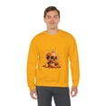 thumbnail image 5 of Pumpkin Skull Dot Day Unisex Heavy Blend™ Crewneck Sweatshirt, 5 of 7