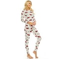 thumbnail image 2 of Women's Cozy Christmas Fleece-Lined 2-Piece Matching Jogger Sets, 2 of 5