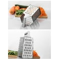 thumbnail image 4 of DPTALR Râpe à Fromage pour Cuisine en Acier Inoxydable 6 Côtés Facile à Utiliser et Base Antidérapante, 4 of 7