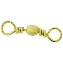 Eagle Claw 01011-005 Barrel Fishing Swivel Size 5 Brass 6Per Pack
