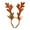 A, variant on Ikohbadg Dark Brown Reindeer Antlers Headband Headpiece Reindeer Plush Antlers Headband for Christmas Easter Halloween Party